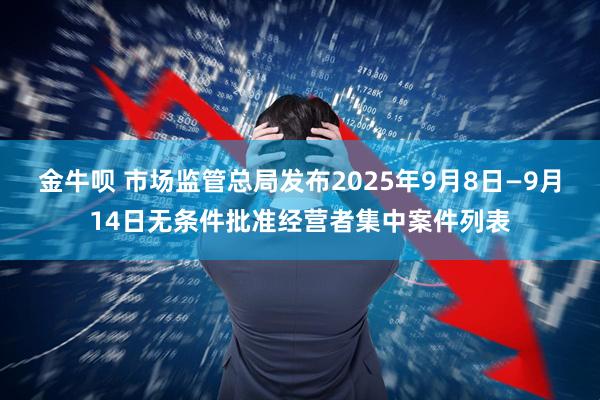 金牛呗 市场监管总局发布2025年9月8日—9月14日无条件批准经营者集中案件列表