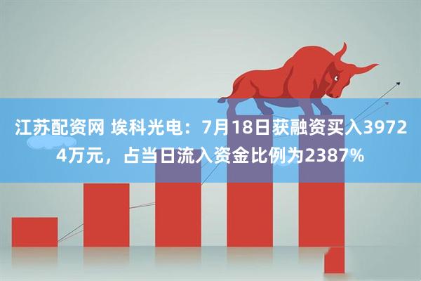 江苏配资网 埃科光电：7月18日获融资买入39724万元，占当日流入资金比例为2387%